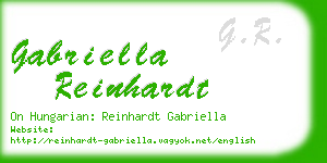 gabriella reinhardt business card